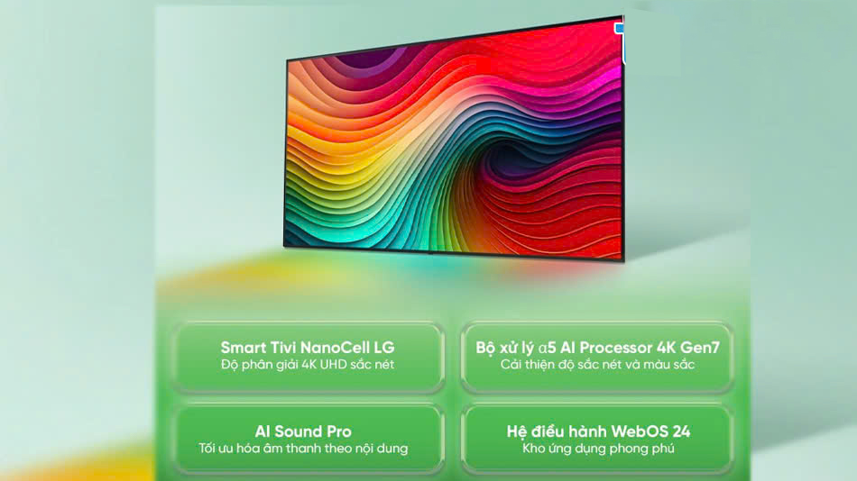 Smart Tivi LG 65 Inch 4K NanoCell 65NANO81TSA – Trải nghiệm giải trí cao cấp Smart Tivi LG 65 Inch 4K NanoCell 65NANO81TSA – Trải nghiệm giải trí cao cấp
