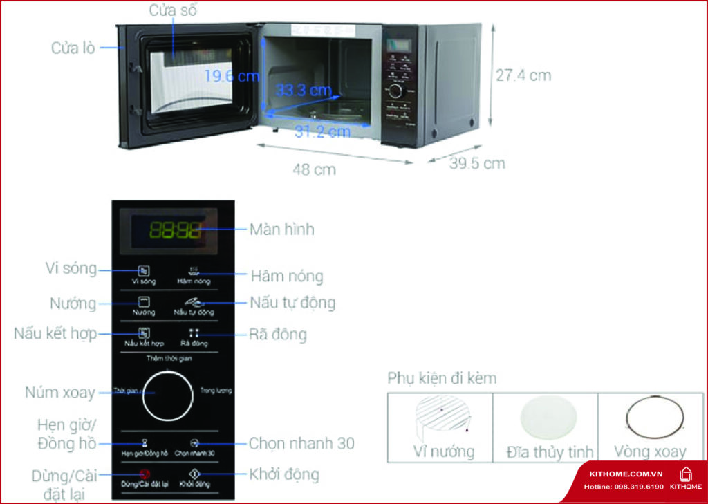 Lò vi sóng Inverter Panasonic NN-GD37HBYUE 23 lít Lò vi sóng Inverter Panasonic NN-GD37HBYUE 23 lít