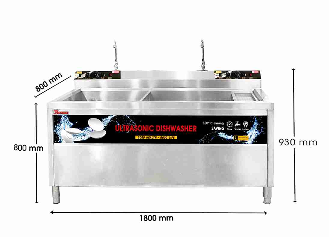 Máy Rửa Chén Bát Công Nghiệp Siêu Âm Texgio Ultrasonic Luxury TGU-1800XD