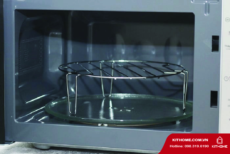 Trang bị đĩa thủy tinh và khay nướng