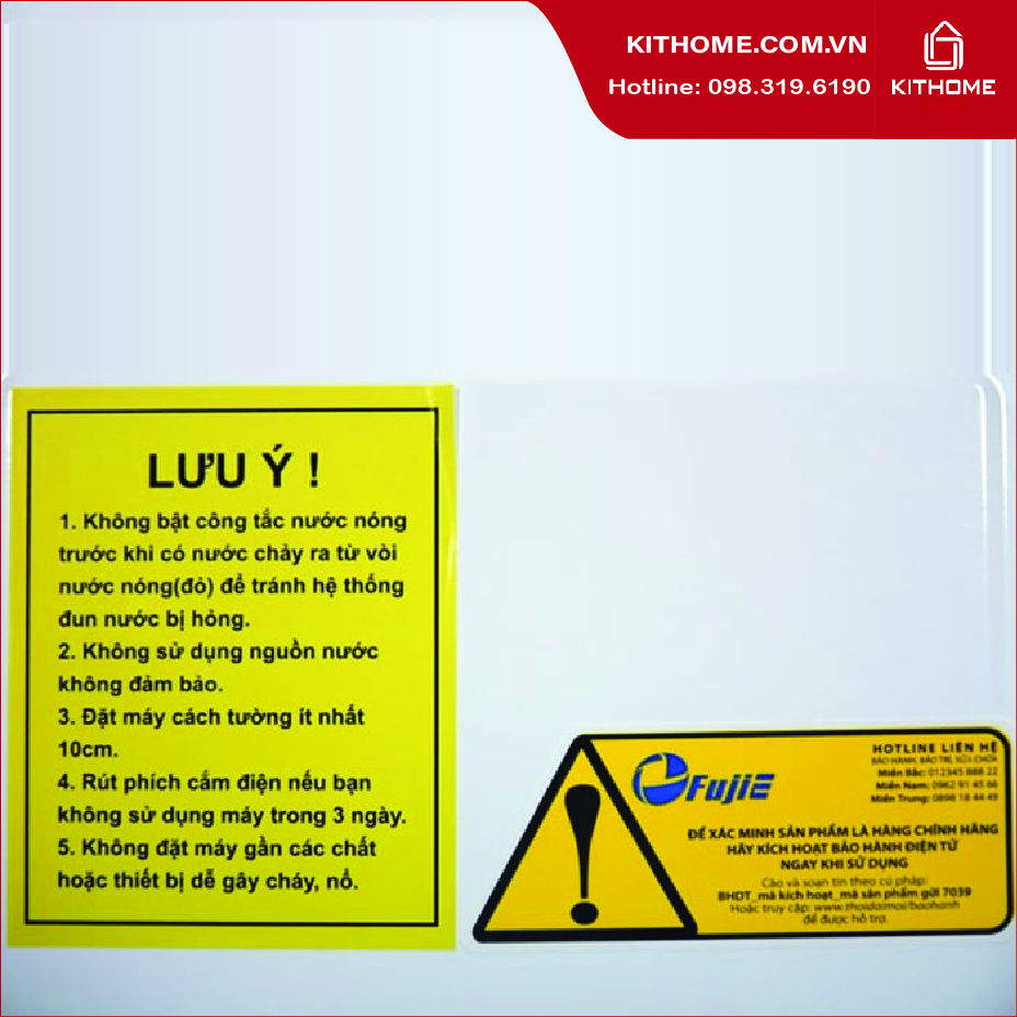 Lưu ý khí sử dụng cây nước nóng lạnh FujiE WD1800C Lưu ý khí sử dụng cây nước nóng lạnh FujiE WD1800C