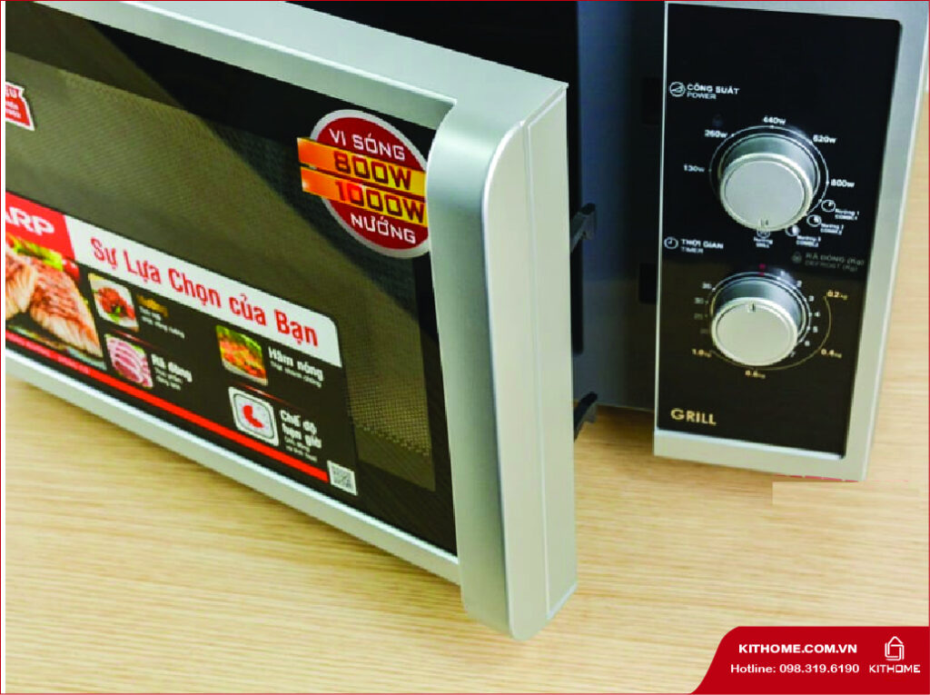 Đi kèm đĩa quay bằng thủy tinh dày dặn