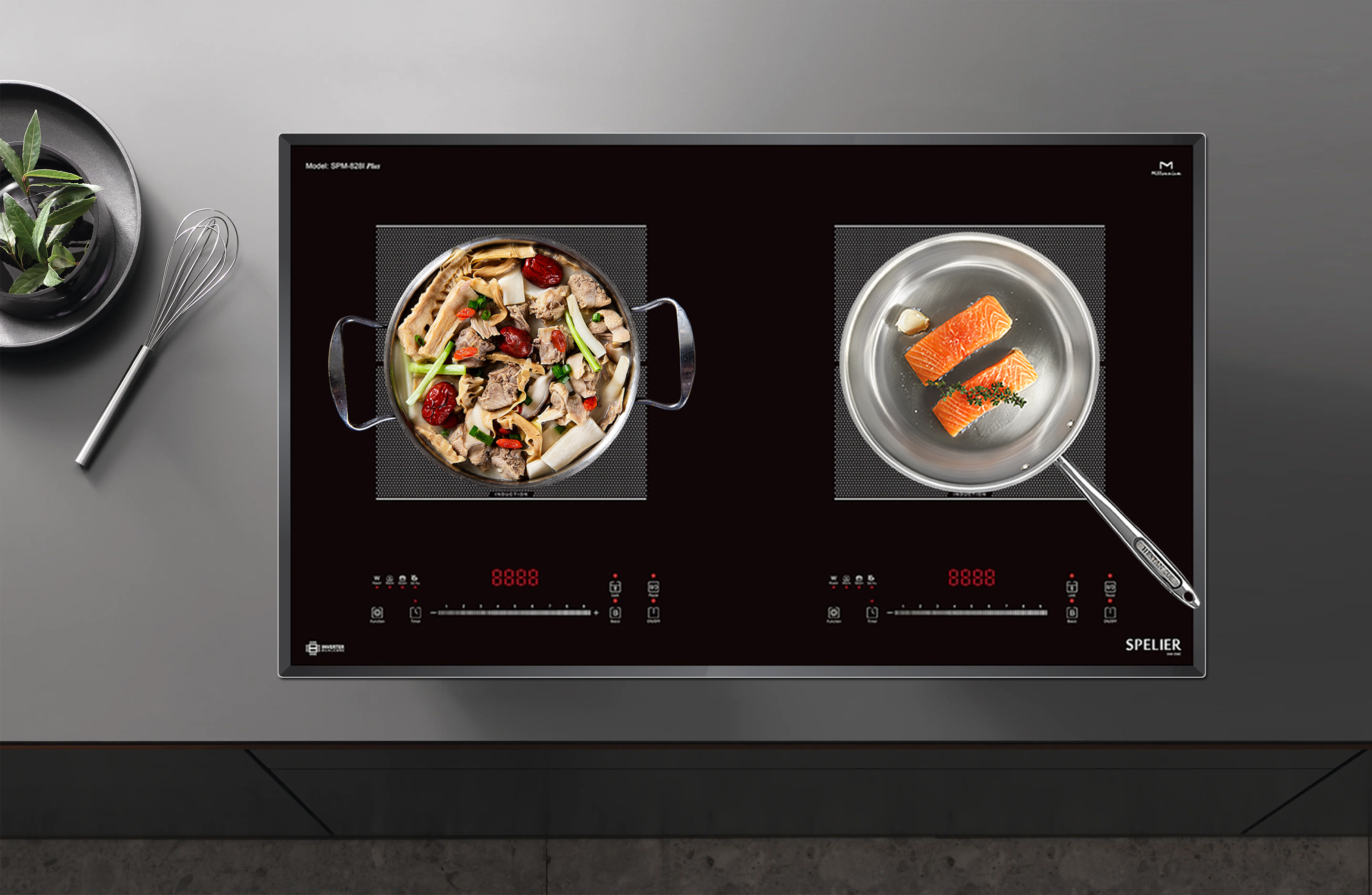 bang-dieu-khien-vung-nau-trai-bep-tu-doi-spelier-spm-828i-plus Bếp từ Spelier SPM-828I Plus