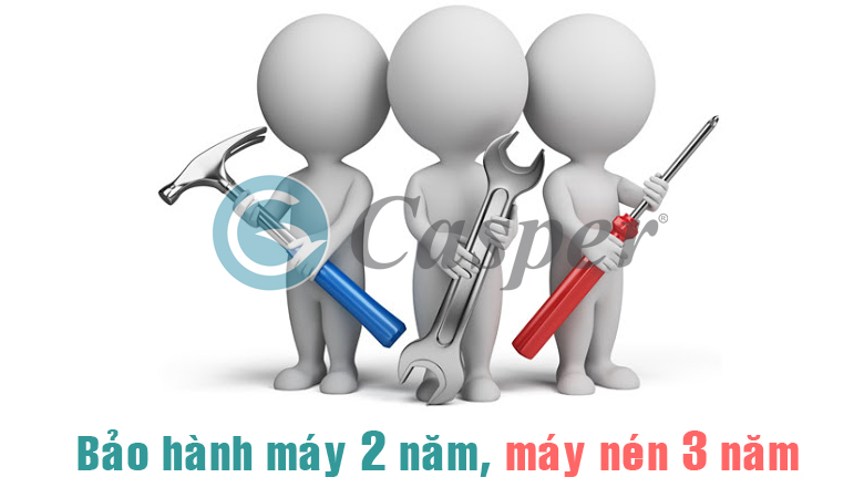 Bảo hành máy 2 năm, máy nén 3 năm ngay tại nhà / tại công trình
