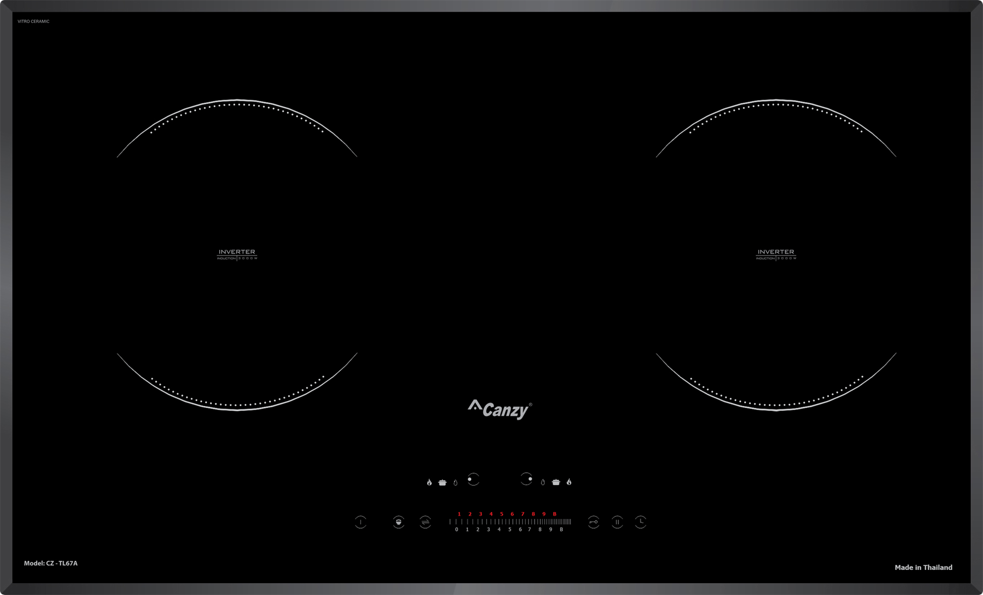 Toàn cảnh - Bếp từ Canzy CZ-TL67A - Nhập khẩu nguyên chiếc từ Thái Lan Toàn cảnh - Bếp từ Canzy CZ-TL67A - Nhập khẩu nguyên chiếc từ Thái Lan
