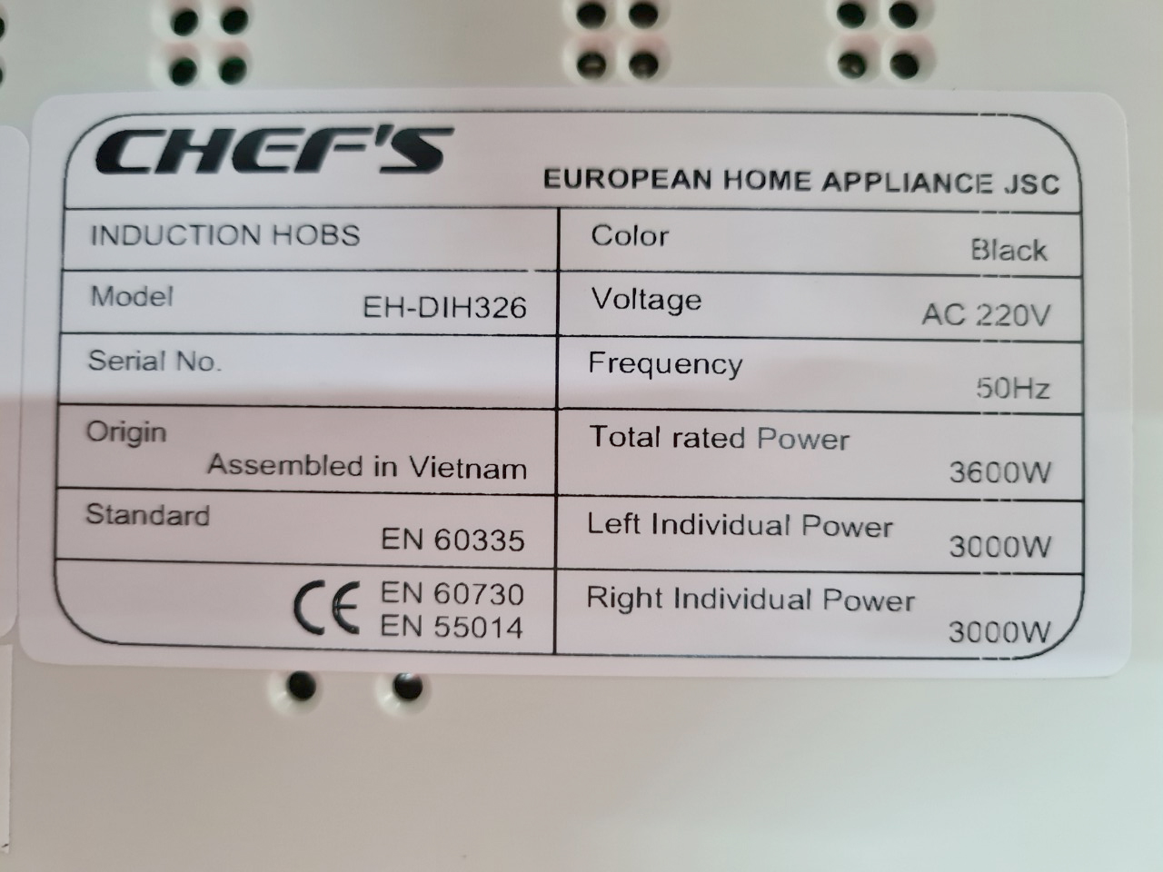 bep-tu-chefs-eh-dih326-12 Bếp từ Chefs EH-DIH326