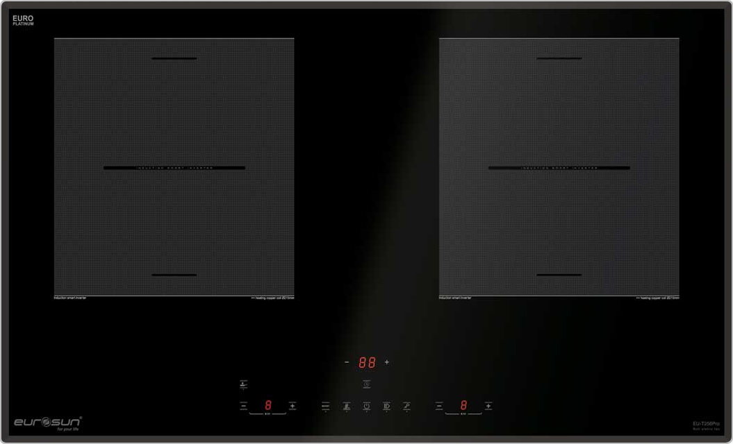Bếp từ Eurosun EU-T256Pro | 2 vùng nấu | 3600W | nhập khẩu nguyên chiếc từ Malaysia Bếp từ Eurosun EU-T256Pro | 2 vùng nấu | 3600W | nhập khẩu nguyên chiếc từ Malaysia