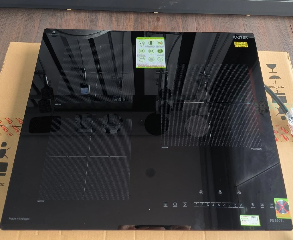 Bếp từ Faster FS 630SI | 3 vùng nấu | Inverter | nhập khẩu nguyên chiếc từ Malaysia Bếp từ Faster FS 630SI | 3 vùng nấu | Inverter | nhập khẩu nguyên chiếc từ Malaysia