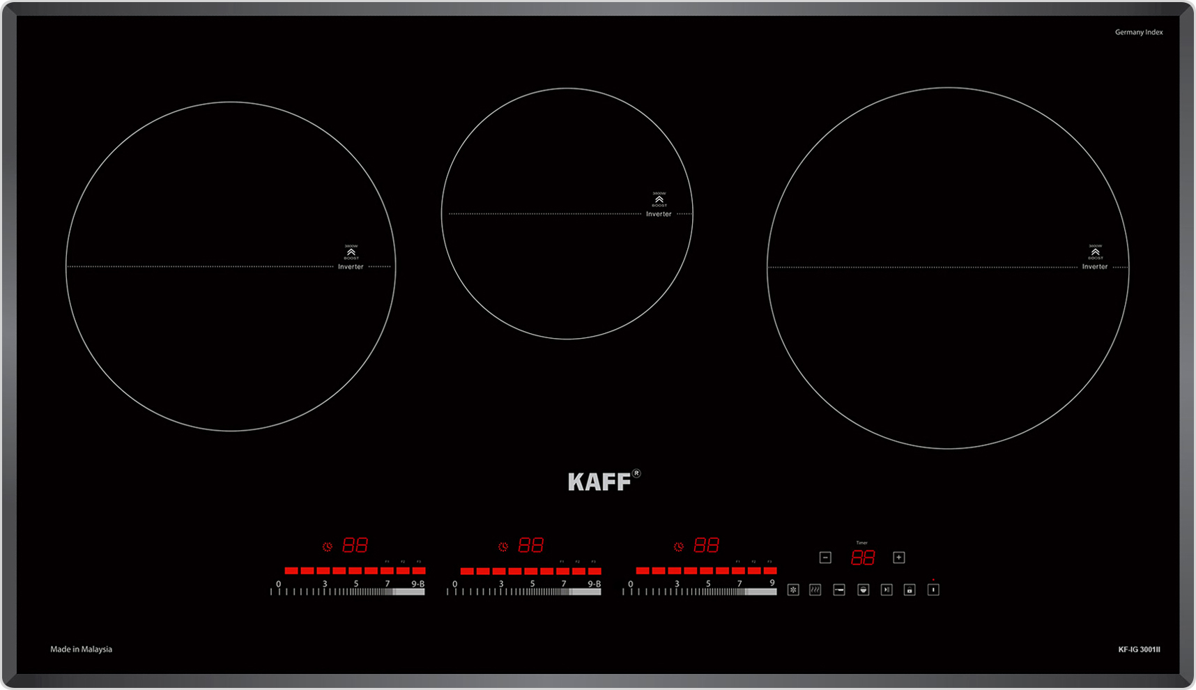 Toàn cảnh - Bếp từ Kaff KF-IG3001II - Nhập khẩu nguyên chiếc từ Malaysia Toàn cảnh - Bếp từ Kaff KF-IG3001II - Nhập khẩu nguyên chiếc từ Malaysia