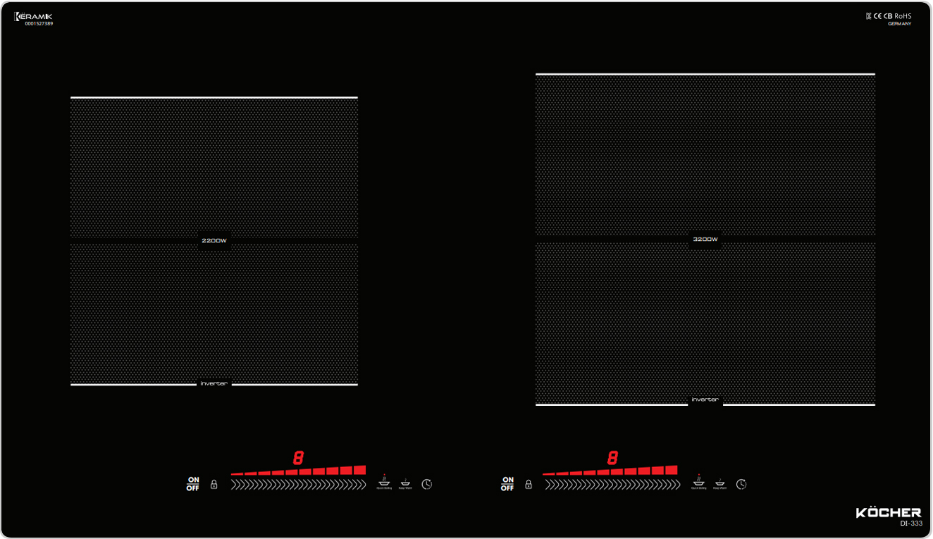 Toàn cảnh - Bếp từ Kocher DI-333 - Nhập khẩu nguyên chiếc từ Hàn Quốc Toàn cảnh - Bếp từ Kocher DI-333 - Nhập khẩu nguyên chiếc từ Hàn Quốc