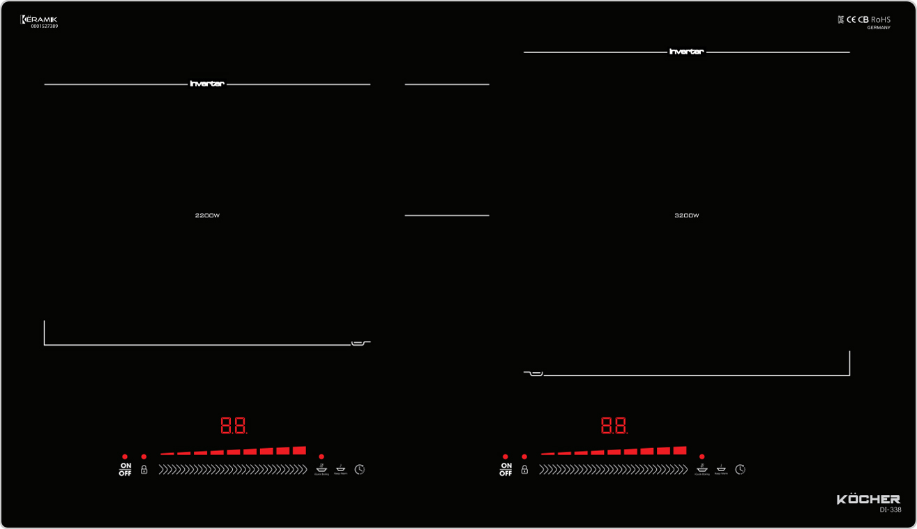 Toàn cảnh - Bếp từ Kocher DI-338 - Nhập khẩu nguyên chiếc từ Hàn Quốc Toàn cảnh - Bếp từ Kocher DI-338 - Nhập khẩu nguyên chiếc từ Hàn Quốc