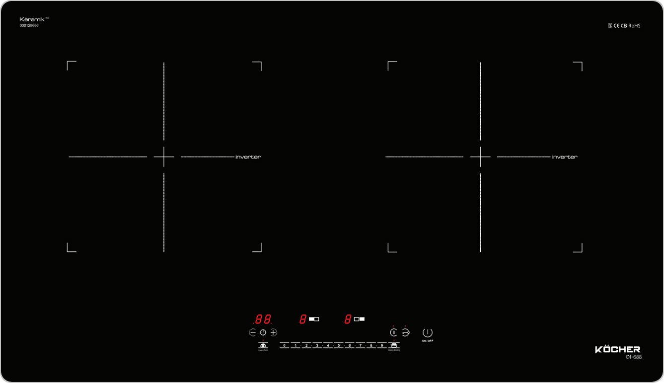 Toàn cảnh - Bếp từ Kocher DI-688 - Nhập khẩu nguyên chiếc từ Malaysia Toàn cảnh - Bếp từ Kocher DI-688 - Nhập khẩu nguyên chiếc từ Malaysia