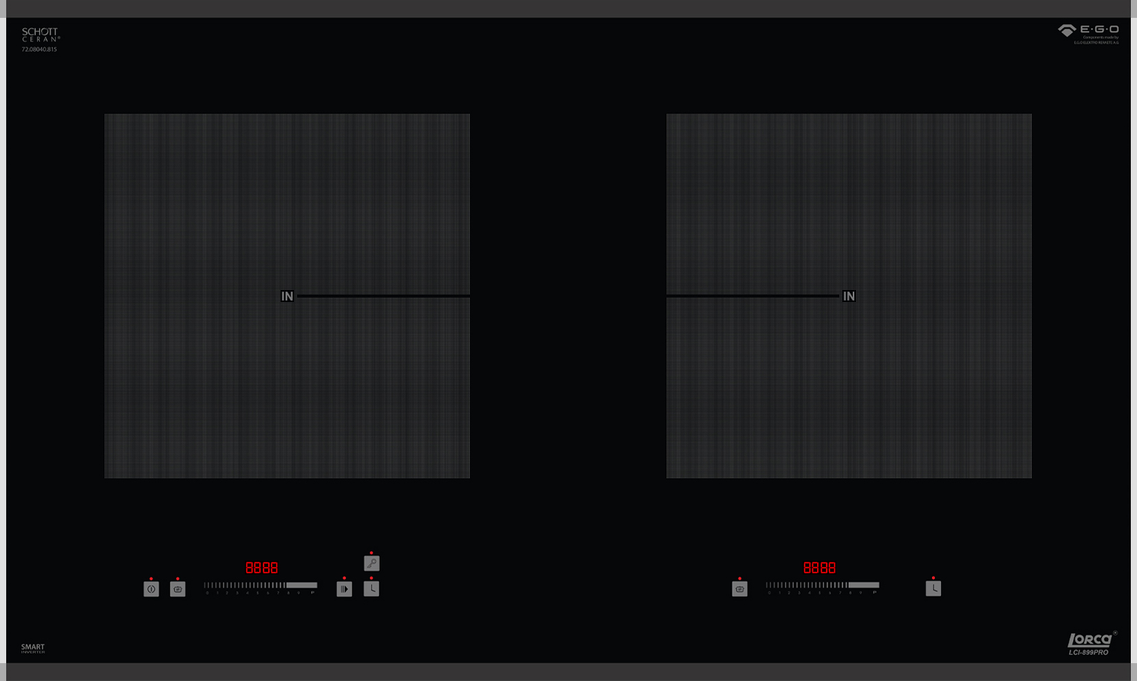 Toàn cảnh - Bếp từ Lorca LCI-899 Pro - Linh kiện E.G.O nhập khẩu từ CHLB Đức Toàn cảnh - Bếp từ Lorca LCI-899 Pro - Linh kiện E.G.O nhập khẩu từ CHLB Đức