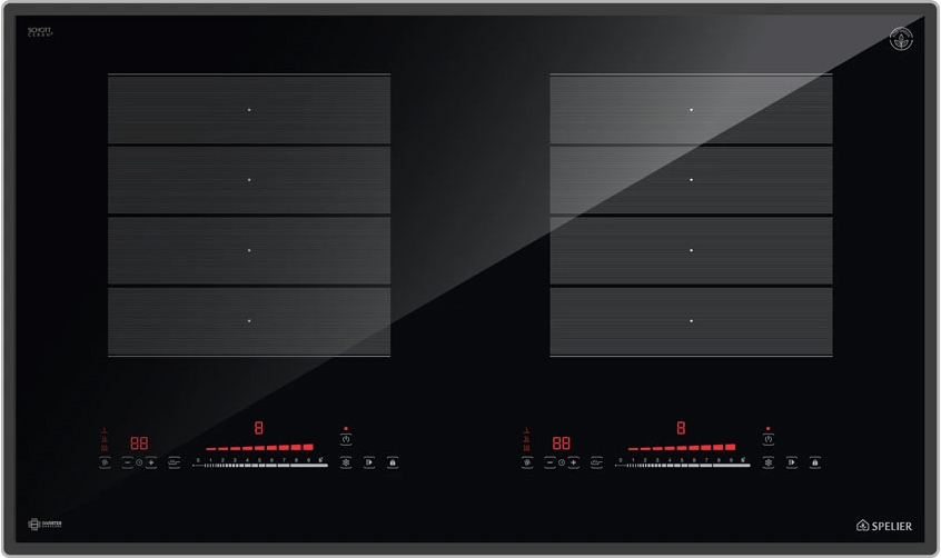 Bảng điều khiển E.G.O Controls Flex Touch của SPE IC 1188 DE này có thể nó là rất dễ điều khiển, thực ra nó chỉ có tổng cộng 2 thao tác là bạn có thể bắt đầu nấu (bật nguồn + kéo slider). Bảng điều khiển E.G.O Controls Flex Touch của SPE IC 1188 DE này có thể nó là rất dễ điều khiển, thực ra nó chỉ có tổng cộng 2 thao tác là bạn có thể bắt đầu nấu (bật nguồn + kéo slider).