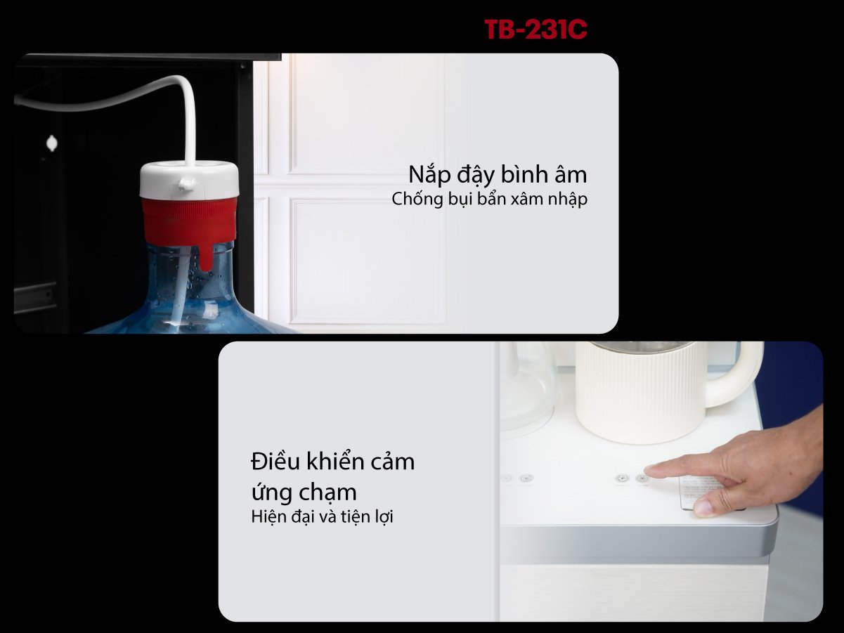 Fujihome TB-231C có bảng điều khiển cảm ứng Fujihome TB-231C