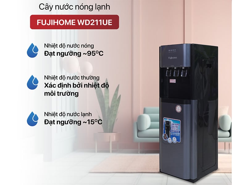 Cây nước nóng lạnh bình âm Fujihome WD211UE