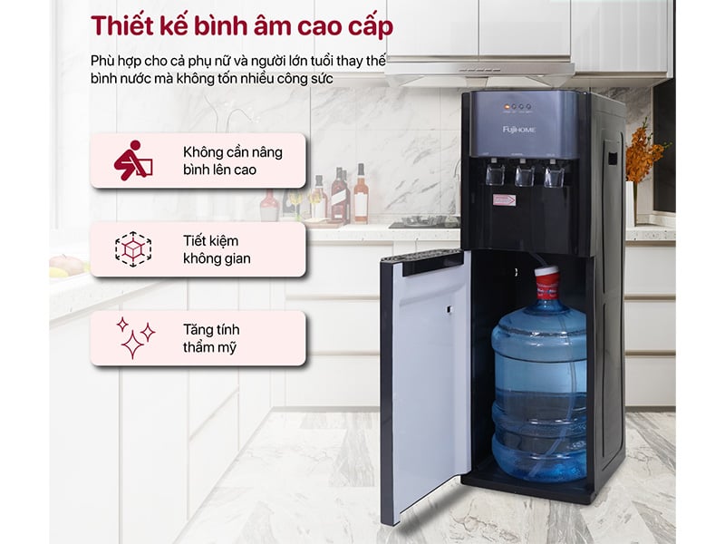 Cây nước nóng lạnh bình âm Fujihome WD211UE