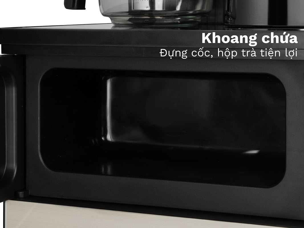 Cây nước nóng lạnh bình âm kết hợp bàn pha trà, cafe Fujihome TBD22