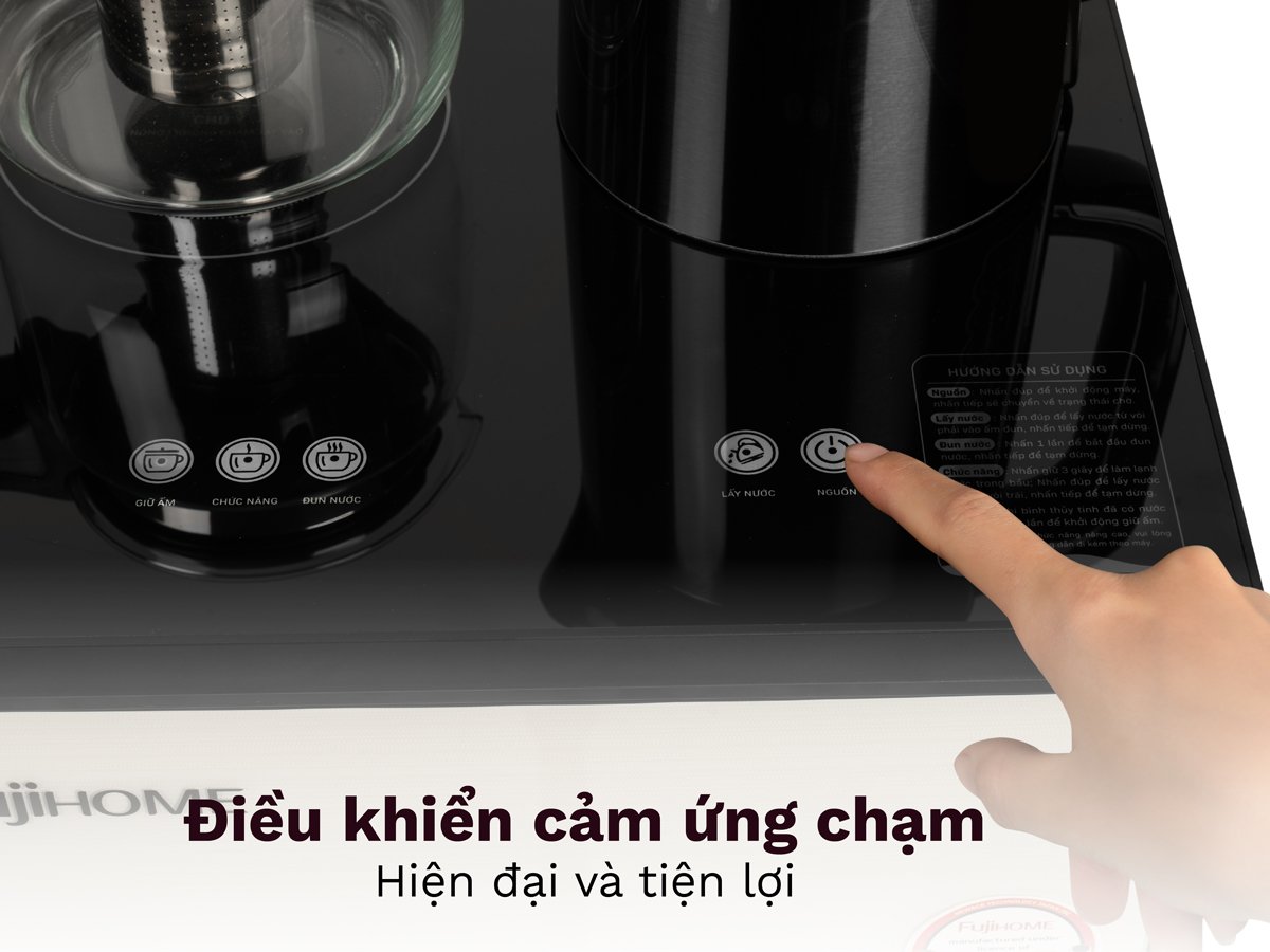 Cây nước nóng lạnh bình âm kết hợp bàn pha trà, cafe Fujihome TBD22