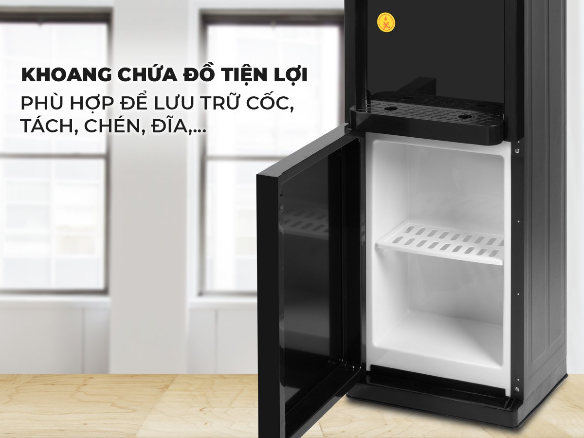 Cây nước nóng lạnh FujiHome có khoang chứa đồ bên dưới