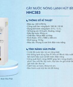 Cây nước nóng lạnh hút bình Hòa Phát HHC383
