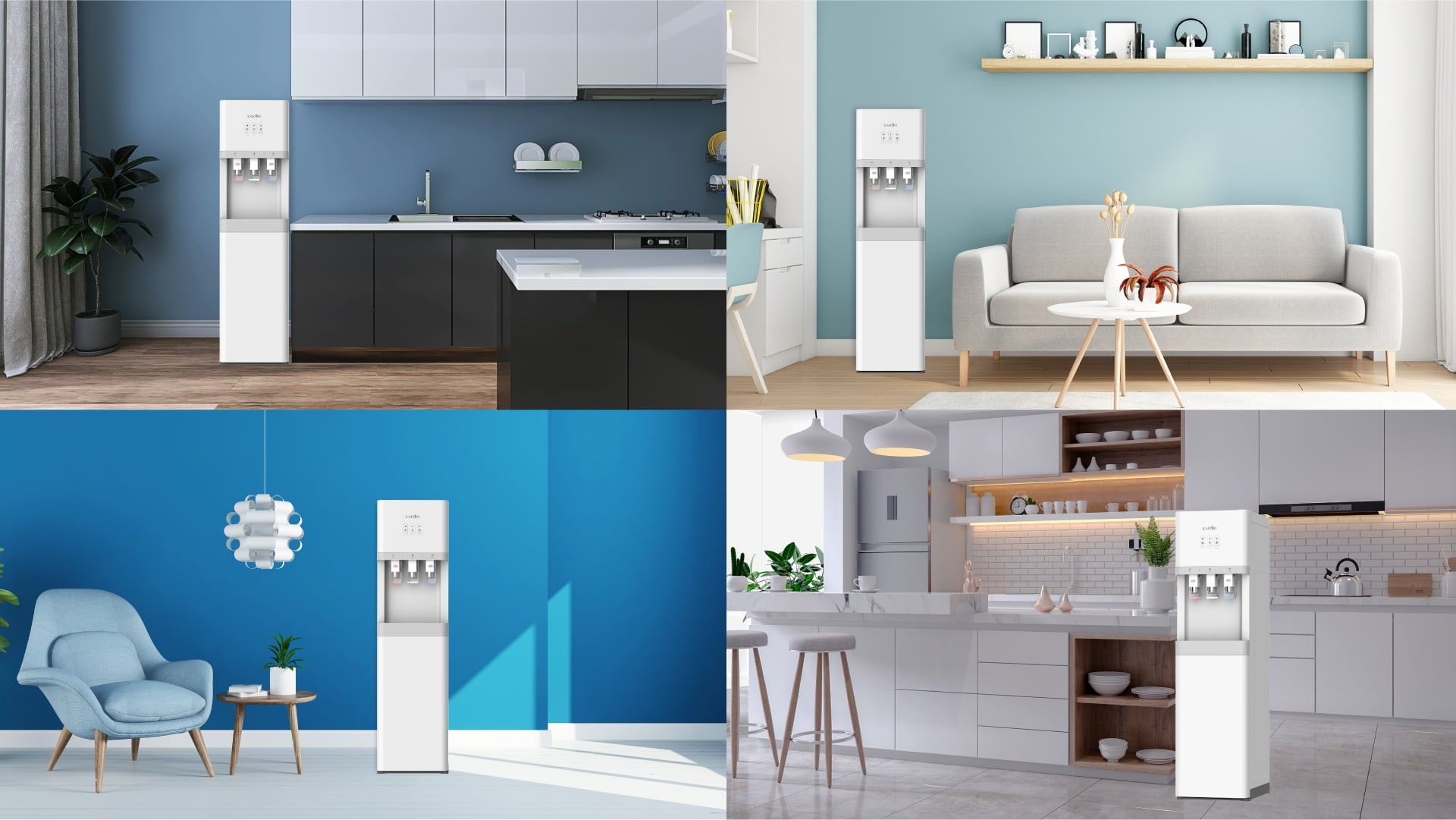 Cây nước nóng lạnh Karofi HCV209 thiết kế sang trọng