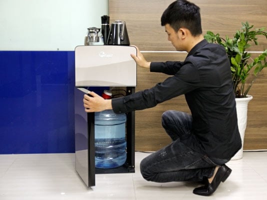 Cây nước nóng lạnh kết hợp bàn pha trà, cafe FujiE WD1170C