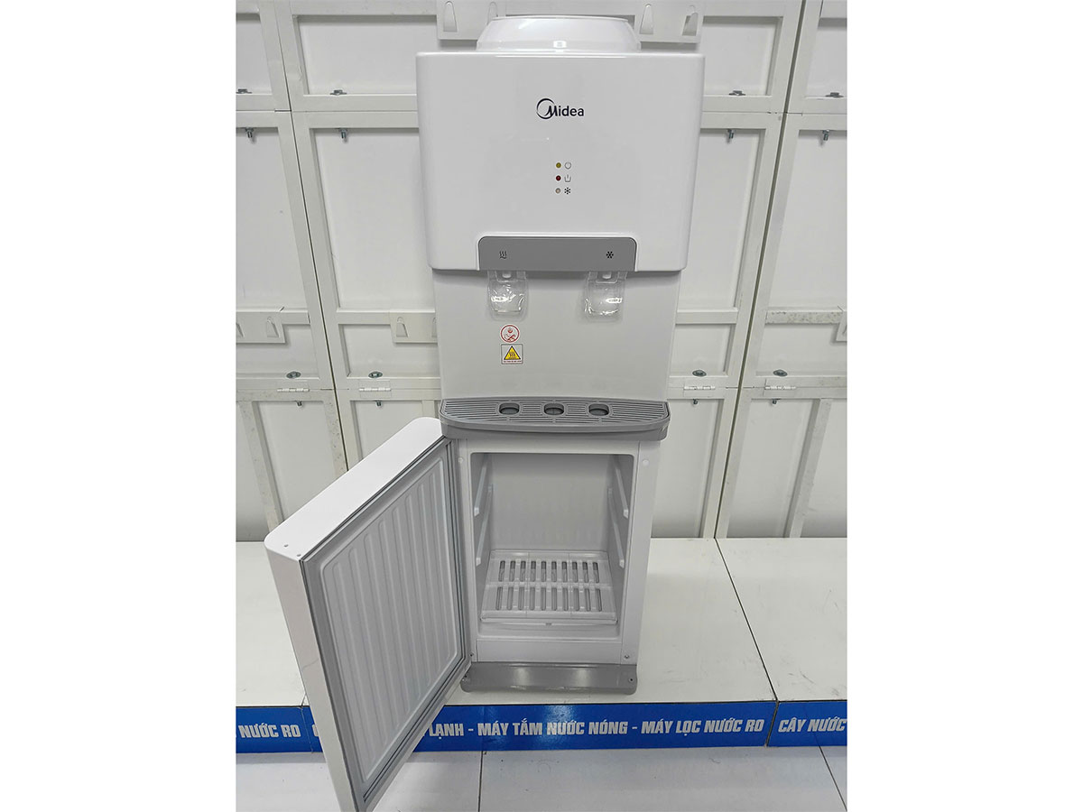 Cây nước nóng lạnh Midea có khoang chứa cốc Cây nước nóng lạnh Midea