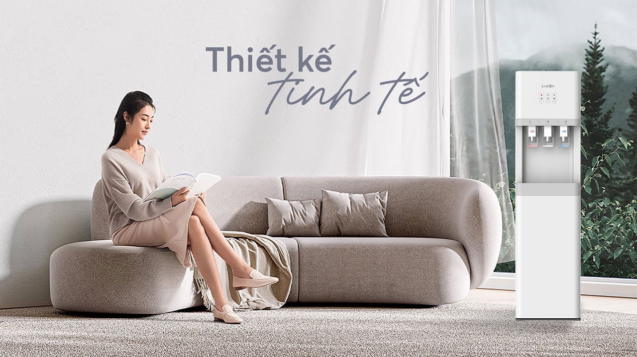 Cây nước nóng lạnh nguội Karofi HCV208 có thiết kế đẹp mắt