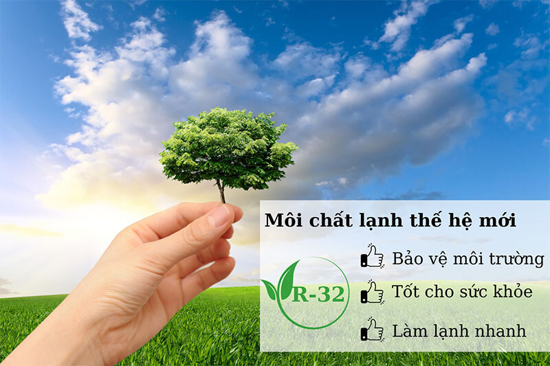 LG Z4UQ42GFD0 sử dụng môi chất R32 thân thiện với môi trường Dàn nóng điều hòa Multi LG Z4UQ42GFD0