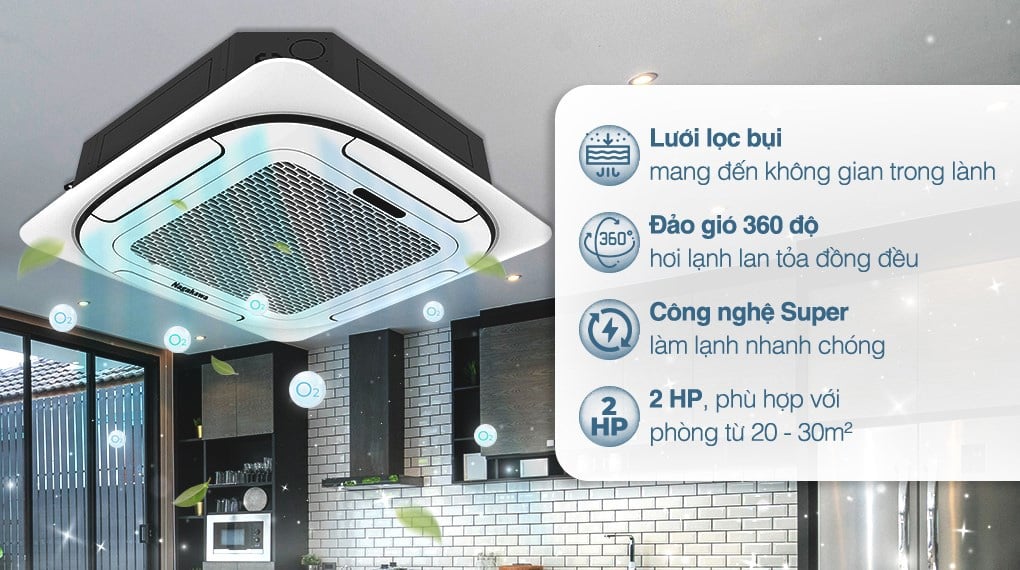 Điều hòa âm trần Nagakawa 18.000 BTU 1 chiều NT-C18R1T20