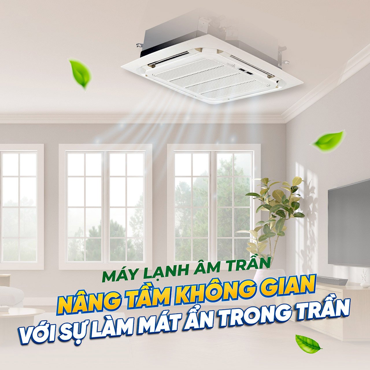 Điều hòa âm trần Akino Inverter 5HP MY-CAC48INA1FA