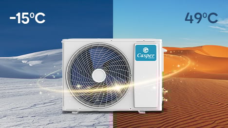 Điều hòa âm trần Casper 1 chiều 48.000 BTU CC-48FS35 có dàn tản nhiệt phủ GoldFin bền bỉ