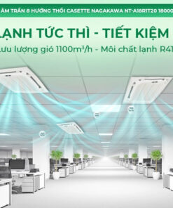 Điều hòa âm trần Casette Nagakawa 18.000 BTU/h 2 chiều NT-A18R1T20