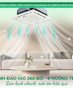 Điều hòa âm trần Casette Nagakawa 18.000 BTU/h 2 chiều NT-A18R1T20