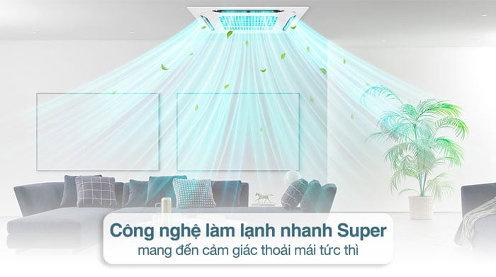 Điều hòa âm trần Nagakawa NT-C28R1T20 1 chiều được tích hợp công nghệ làm lạnh nhanh Super Điều hòa âm trần Nagakawa NT-C28R1T20 1 chiều được tích hợp công nghệ làm lạnh nhanh Super