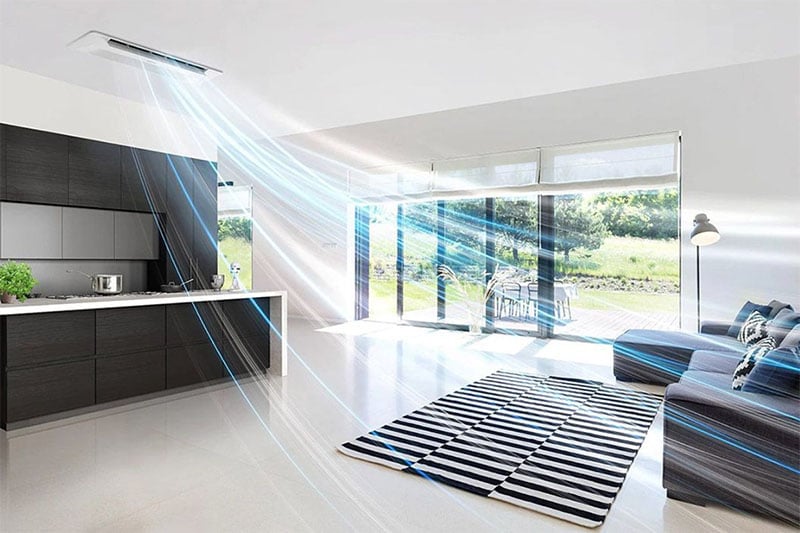 Điều hòa âm trần 1 hướng Samsung inverter 2 chiều 11.900 BTU Windfree AC035RN1DKG/EU-AC035RXADKG/EU