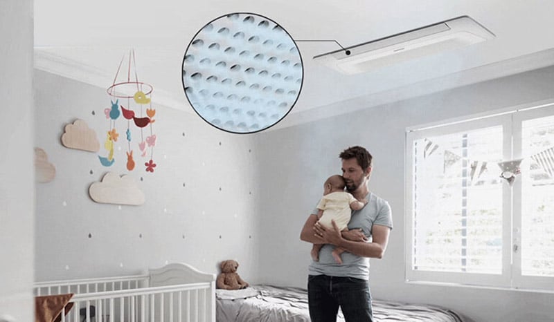 Điều hòa âm trần 1 hướng Samsung inverter 2 chiều 11.900 BTU Windfree AC035RN1DKG/EU-AC035RXADKG/EU