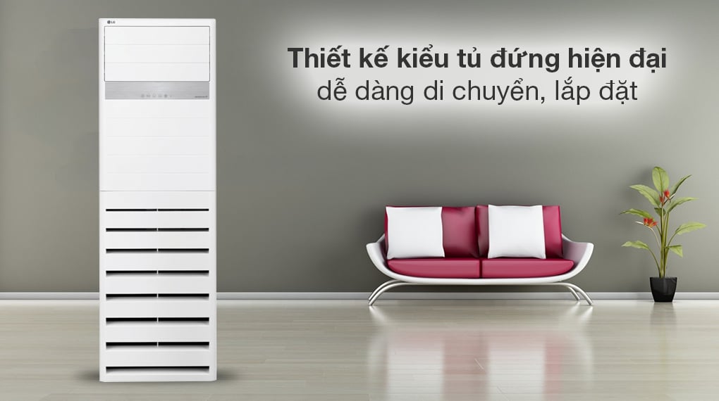 Điều hòa tủ đứng LG Inverter 36.000BTU ZPNQ36GR5A0/ZUAD1 có thiết kế đẹp mắt, độ linh động cao