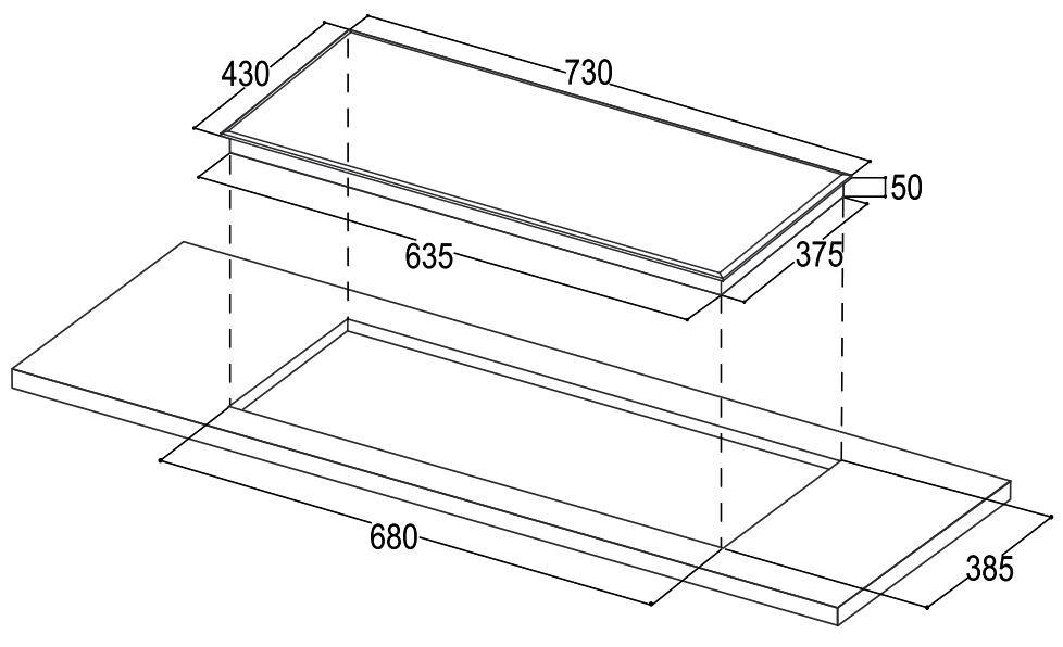 kich-thuoc-bep-tu-bauer-be-388sa Bếp từ Bauer BE388SA