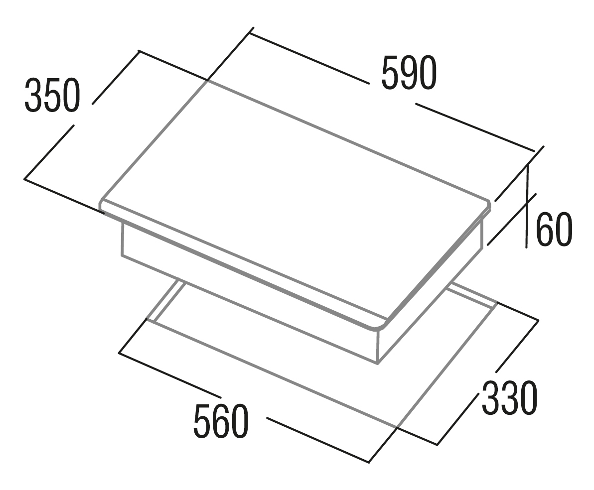 kich-thuoc-bep-tu-cata-ib-2-plus-bk-a Bếp từ Cata IB 2 PLUS BK/A