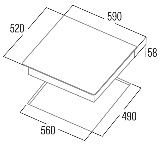 kich-thuoc-bep-tu-cata-ibs-6303-e2-bk Bếp từ Cata IBS 6303E2