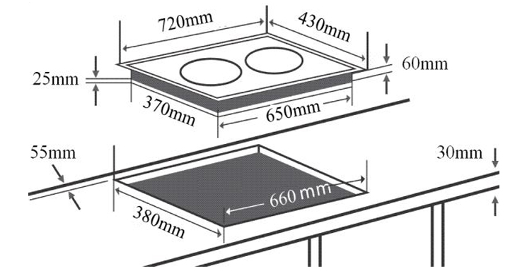 kich-thuoc-bep-tu-chefs-eh-dih220 Bếp từ Chefs EH-DIH220