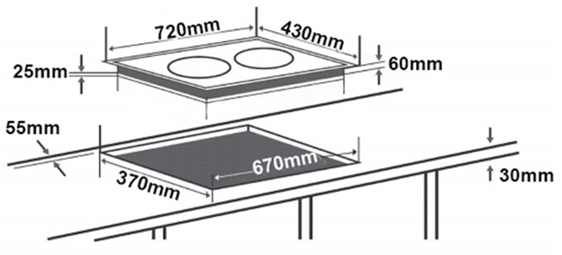 kich-thuoc-bep-tu-chefs-eh-dih336 Bếp từ Chefs EH-DIH336