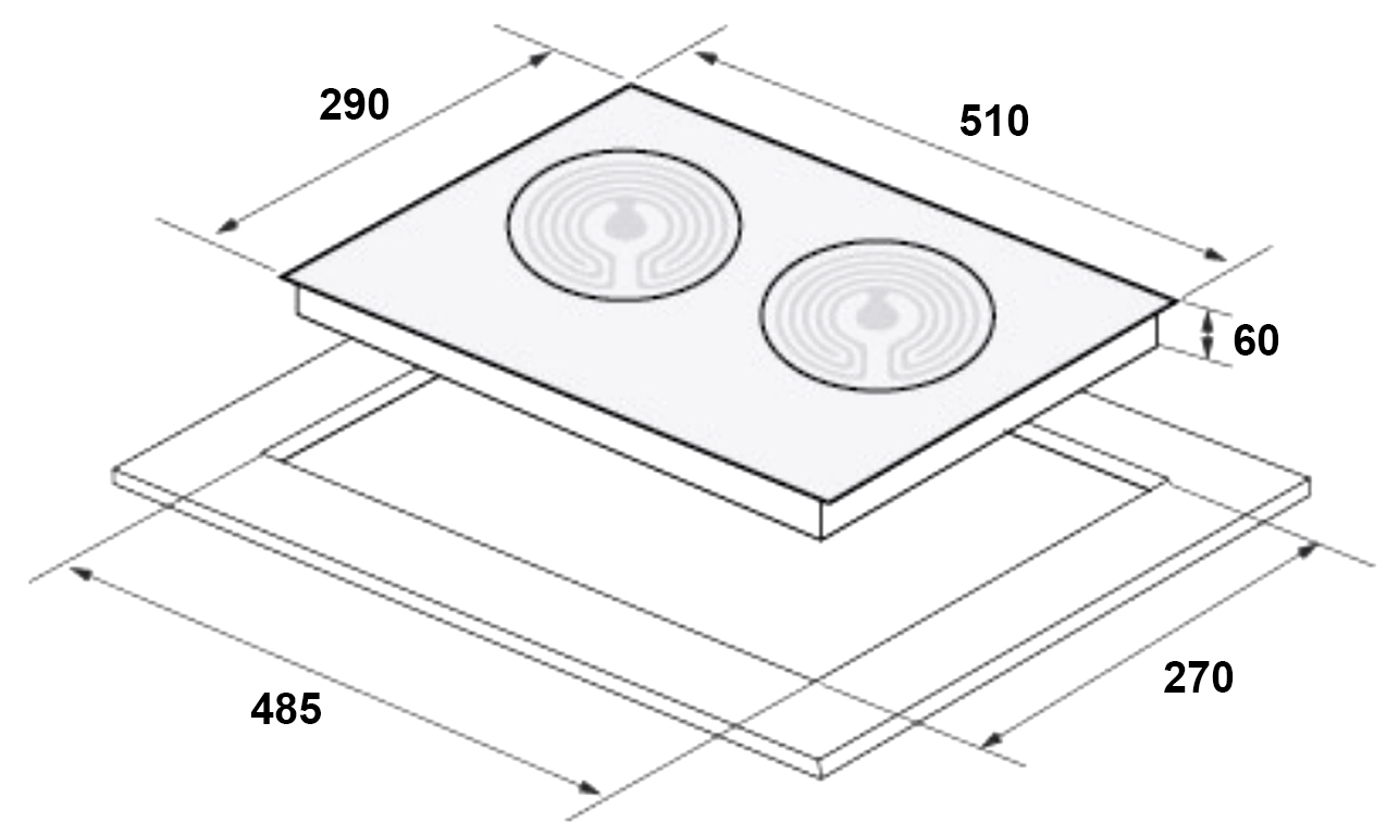 kich-thuoc-bep-tu-domino-eurosun-eu-t506do Bếp từ Eurosun EU-T506Do