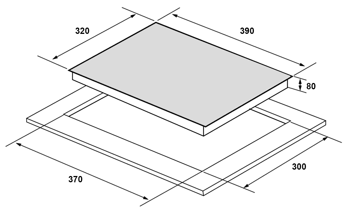 kich-thuoc-bep-tu-faster-fs01d-plus Bếp từ Faster FS01D Plus
