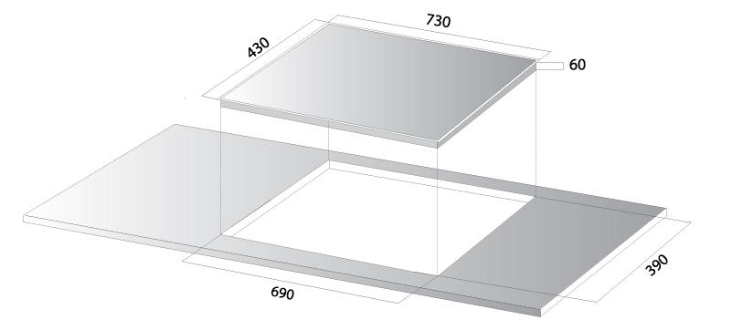 kich-thuoc-bep-tu-kocher-di-333 Bếp từ Kocher DI-333