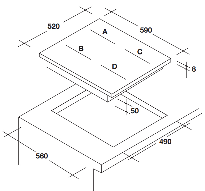 kich-thuoc-bep-tu-rosieres-res6d Bếp từ Rosieres RES6D