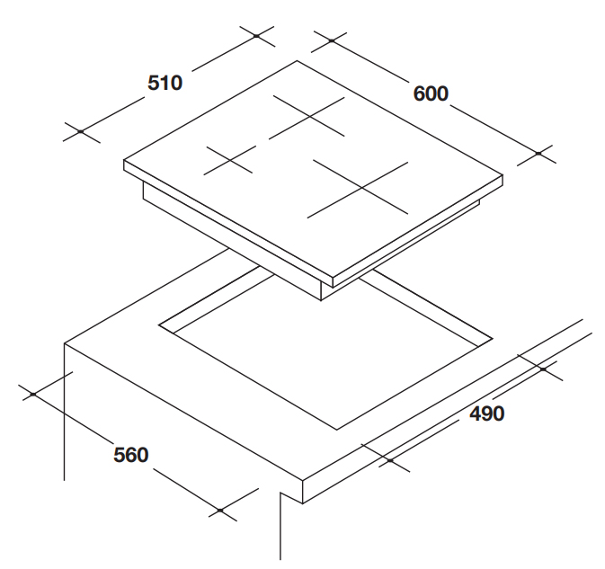 kich-thuoc-bep-tu-rosieres-risd3bc Bếp từ Rosieres RISD3BC
