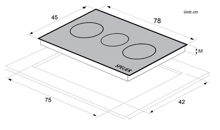 kich-thuoc-bep-tu-spelier-spm-938i-plus Bếp từ Spelier SPM-938I Plus